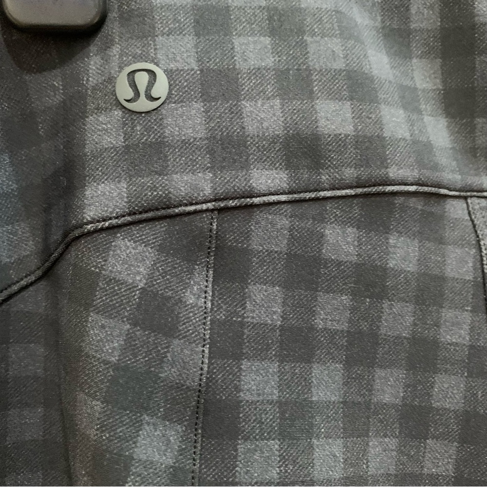 Lululemon athletica Here To There black grey checkered high rise leggings